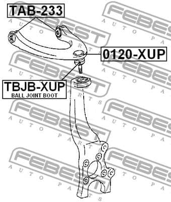 Mounting, control/trailing arm TAB-233 - image 2