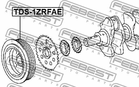 Belt Pulley, crankshaft TDS-1ZRFAE - image 2