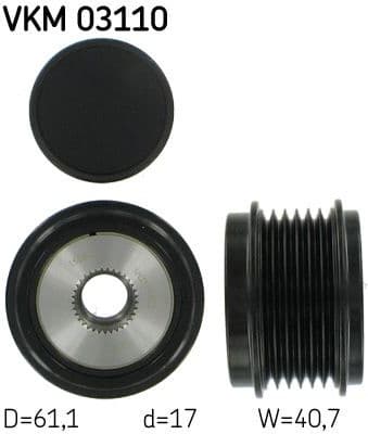 Alternator Freewheel Clutch VKM 03110 - image 2