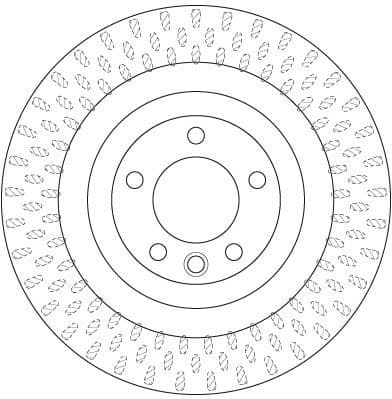 Brake Disc TRW SINGLE DF6505S - image 3
