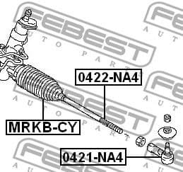 Tie Rod End 0421-NA4 - image 2