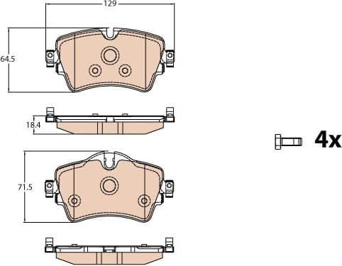 Brake Pad Set, disc brake GDB2087 - image 2