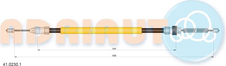 Cable Pull, parking brake 41.0230.1