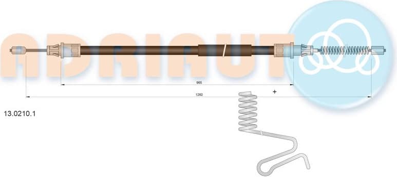 Cable handbrake 13.0210.1 - image 2