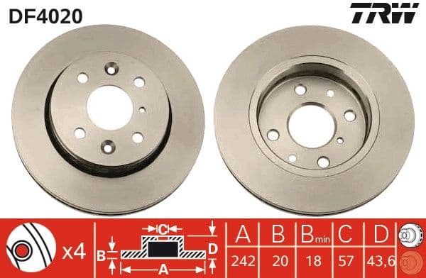 Brake Disc DF4020 - image 3