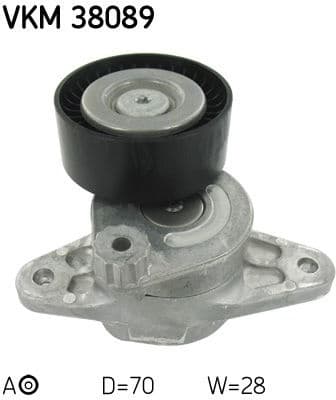 Belt Tensioner, V-ribbed belt VKM 38089 - image 2