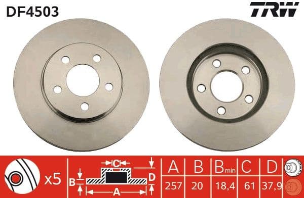 Brake Disc DF4503 - image 2