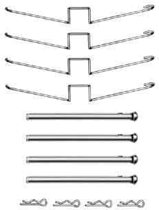 Accessory Kit, disc brake pad PFK358 - image 2
