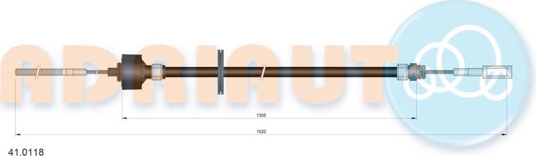 Cable Pull, clutch control 41.0118
