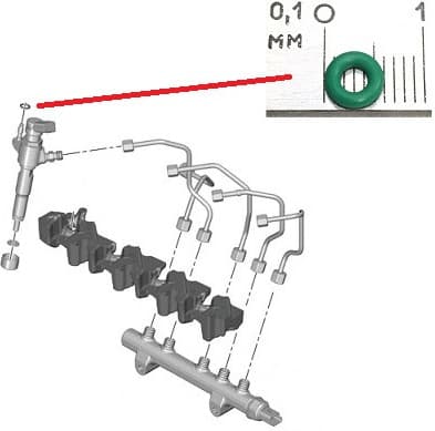 Injector heat seal 198193