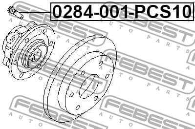 Wheel Stud 0284-001-PCS10 - image 2