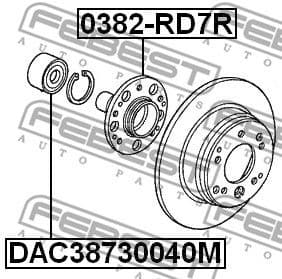 Wheel Bearing DAC38730040M - image 2