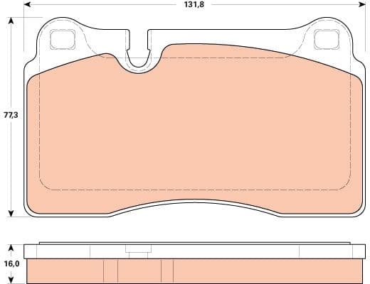 Brake Pad Set, disc brake GDB1912 - image 3