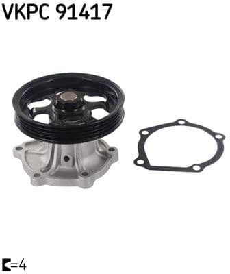 Water Pump, engine cooling Aquamax VKPC 91417 - image 2