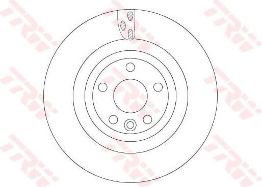 Brake Disc TRW SINGLE DF6706S - image 2