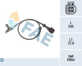 Sensor, wheel speed 78295