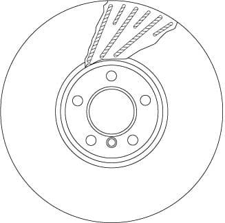 Brake Disc TRW SINGLE DF6622S - image 2