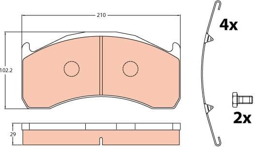 Brake Pad Set, disc brake GDB5089 - image 5
