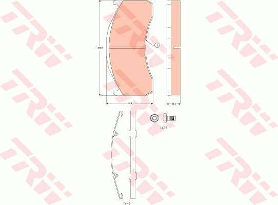 Brake Pad Set, disc brake GDB5089 - image 8