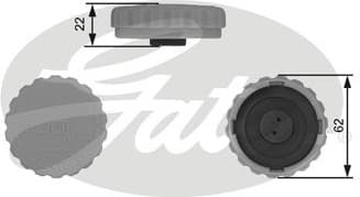 Cap, coolant tank RC235