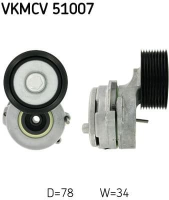 Belt Tensioner, V-ribbed belt VKMCV51007