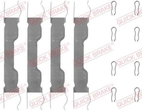 Accessory Kit, disc brake pad 109-0909