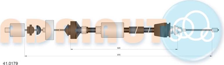 Cable Pull, clutch control 41.0179