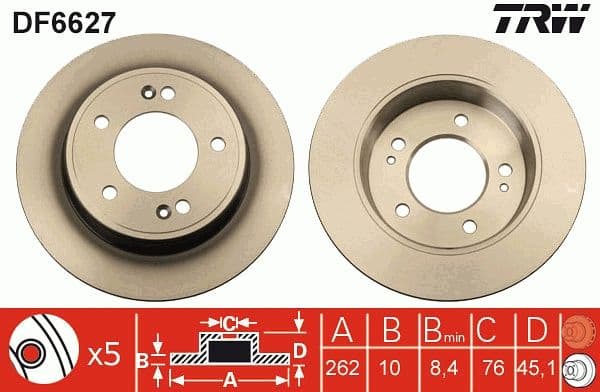 Brake Disc DF6627 - image 3