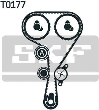 Water Pump & Timing Belt Kit VKMC 06106 - image 4