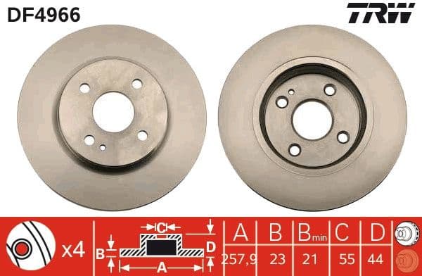 Brake Disc DF4966 - image 3