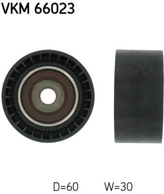 Deflection/Guide Pulley, V-ribbed belt VKM 66023 - image 2