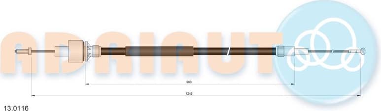 Cable Pull, clutch control 13.0116