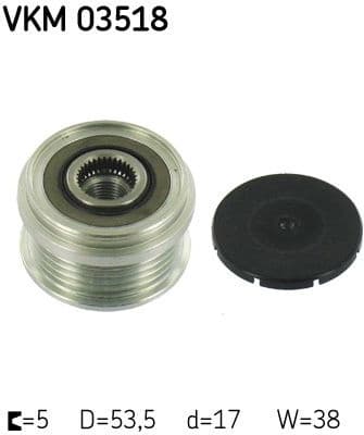 Alternator Freewheel Clutch VKM 03518 - image 2