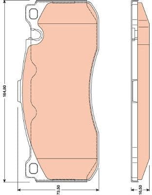 Brake Pad Set, disc brake GDB1802 - image 3