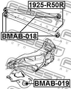 Control/Trailing Arm, wheel suspension 1925-R50R - image 2