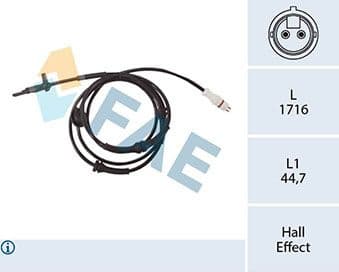 Sensor, wheel speed 78364