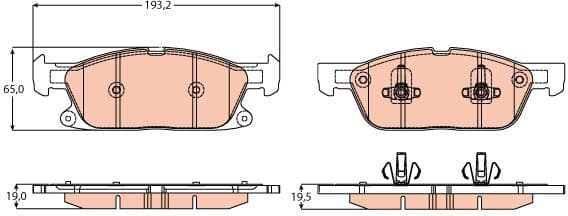 Brake Pad Set, disc brake GDB2167 - image 2