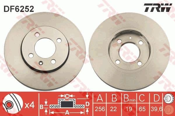 Brake Disc DF6252 - image 3