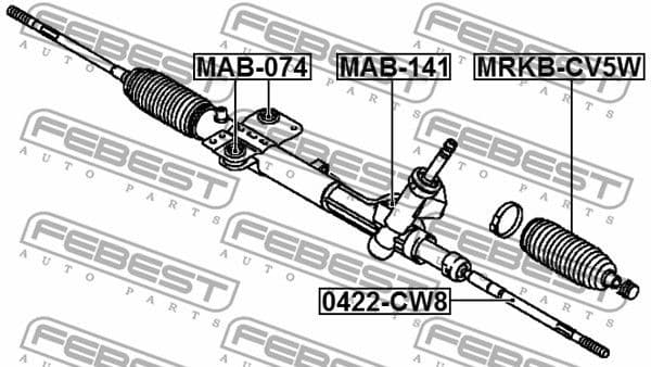 Inner Tie Rod 0422-CW8 - image 2