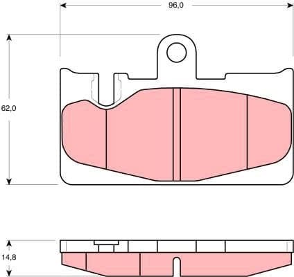 Brake Pad Set, disc brake GDB3323 - image 2