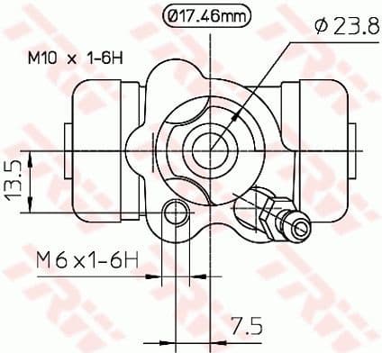 Wheel Brake Cylinder BWA154 - image 3