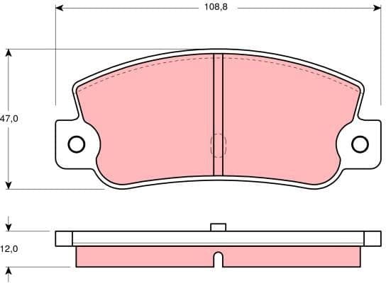 Brake Pad Set, disc brake GDB360 - image 2