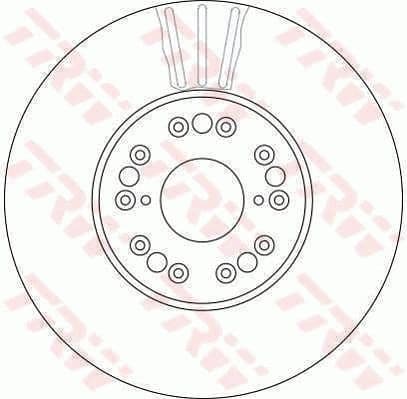 Brake Disc TRW SINGLE DF4182S - image 6