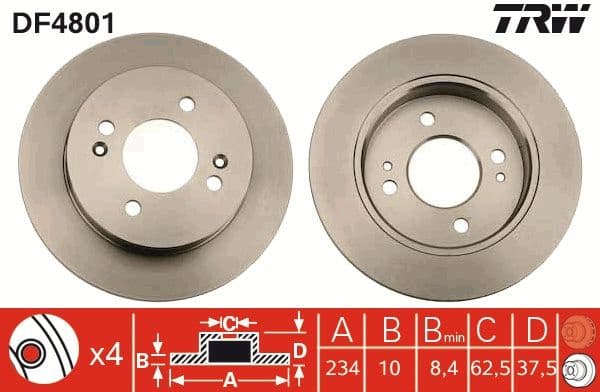Brake Disc DF4801 - image 2