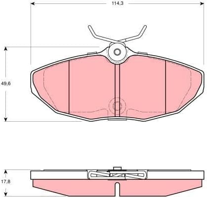 Brake Pad Set, disc brake GDB1511 - image 3