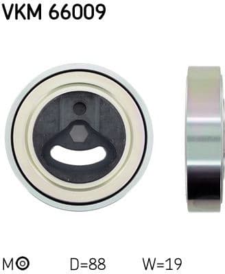 Belt Tensioner, V-ribbed belt VKM 66009 - image 2