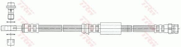 Brake Hose PHD1014 - image 2