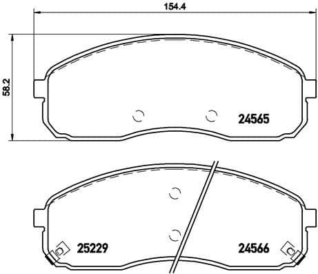 Brake Pad Set, disc brake PRIME LINE P 30 058