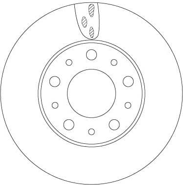 Brake disc, 1pcs FRONT, Top Quality DF6918S - image 2