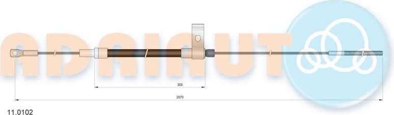 Cable Pull, clutch control 11.0102